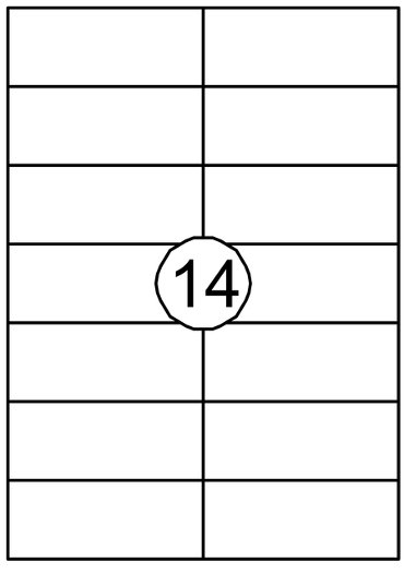 Etiket Quantore 105x42.4mm 1400 stuks