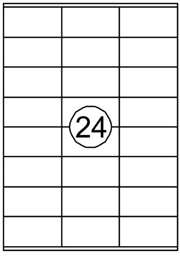 Etiket Quantore 70x36mm 2400stuks