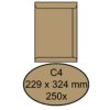 Envelop Quantore akte C4 229x324mm bruinkraft 250 stuks