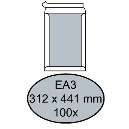 Envelop Quantore Bordrug Ea3 312X441Mm Zelfkl Wit 100Stuks quantore kopen in de aanbieding