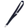 Textielkoord Durable 8137 met karabijnhaak zwart