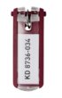 Sleutellabel Durable 1957 met ring rood