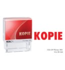 Tekststempel met tekst KOPIE, kleur rood
