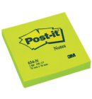 Memoblok Post-it 654 76x76mm neon groen 100 vel