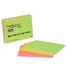 Memoblok Post-it 6445 Super Sticky 152x101mm assorti 4 stuks