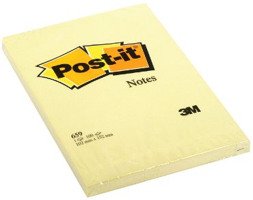 Memoblok 3M Post-it 659 102x152mm geel