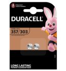 Batterij Duracell knoopcel 2x357/303 zilver oxide Ø11,6mm 2 stuks