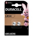 Batterij Duracell knoopcel 2xLR54 alkaline Ø11,6mm 2 stuks