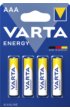 Batterij Varta Energy 4x AAA