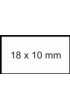 Prijsetiket 18x10mm Sato PB1 permanent wit 1000 stuks