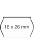 Prijsetiket 16x26mm Open-Data S14/Sato Judo permanent wit 1000 stuks