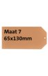 Label karton nr 7 200gr 65x130mm chamois 1000 stuks