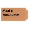 Label karton nr 8 200gr 70x140mm chamois 1000 stuks