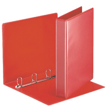Presentatieringband Esselte Deluxe A4 4-rings D-mech 20mm rood