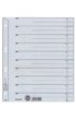 Scheidingsbladen Leitz A4 karton 200gr 6-gaats grijs 100 stuks