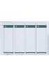 Rug-insteekkaart Leitz breed 56x190mm wit 100 stuks