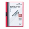 Klemmap Durable Duraclip A4 3mm 30 vellen rood