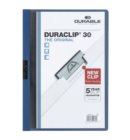 Klemmap Durable Duraclip A4 3mm 30 vellen blauw