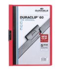 Klemmap Durable Duraclip A4 6mm 60 vellen rood
