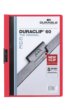 Klemmap Durable Duraclip A4 6mm 60 vellen rood