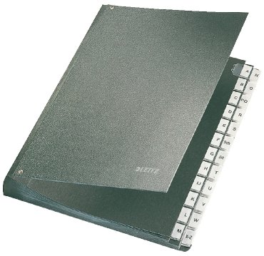 Leitz sorteermap 5825 indeling A - Z, kleur zwart, voor formaat A4