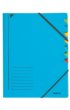 Sorteermap Leitz 7 tabbladen karton blauw