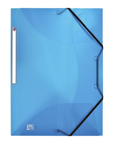 Elastomap Oxford Hawai A4 25mm 3 kleppen PP blauw