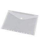 Enveloptas Europel A4 240x310mm 11-gaats PP transparant wit