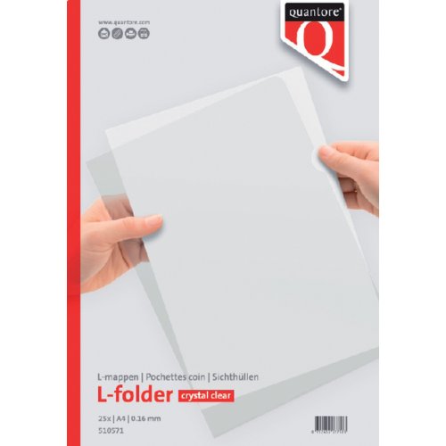 Insteekmap L Model Quantore A4 Pp 0 16Mm Glad 25 Stuks quantore kopen in de aanbieding