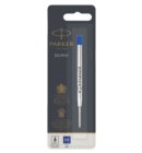 Gelschrijvervulling Parker Quink medium blauw blister à 1 stuk