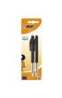 Balpen Bic M10 medium zwart blister à 2 stuks
