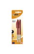 Balpen Bic M10 medium rood bister à 2 stuks