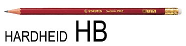 Potlood STABILO Swano grafiet 4906 HB met gumtop
