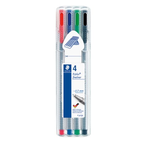 Fineliner Staedtler Triplus 334 Assorti 0 3Mm 4 Stuks staedtler kopen in de aanbieding Fineliner Staedtler Triplus 334 Assorti 0 3Mm 4 Stuks staedtler kopen in de aanbieding