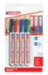 Viltstift edding 3000 rond 1.5-3mm assorti blister à 4 stuks