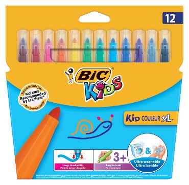 Viltstift Bic 219 kid couleur 1131 assorti breed etui à 12st