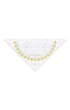Geodriehoek Aristo 1552 160mm transparant met gele rand