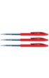 Balpen Quantore drukknop rood medium