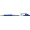 Gelschrijver Quantore grip drukknop 0.7mm blauw