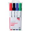 Whiteboardmarker Quantore rond 1-1.5mm 4 stuks assorti