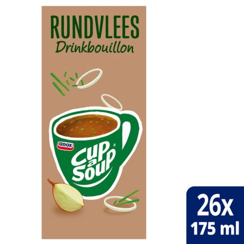 Unox Cup A Soup Heldere Bouillon Runderbouillon 26 Zakjes unox kopen in de aanbieding