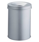 Papierbak met vlamdover Vepabins 15liter 26cm grijs