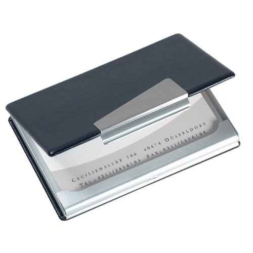Visitekaartenhouder Sigel Vz131 20 Kaarten Aluminium Met Leer sigel kopen in de aanbieding Visitekaartenhouder Sigel Vz131 20 Kaarten Aluminium Met Leer sigel kopen in de aanbieding