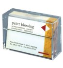 Visitekaartbox Sigel VA110 voor 100 kaarten 86x56mm acryl glashelder