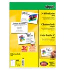 Visitekaart Sigel 85x55mm blanco 190gr afgeronde hoeken wit 100 stuks
