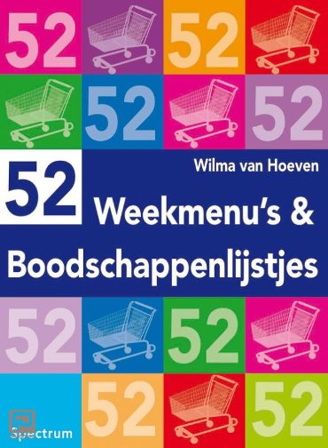 52 weekmenu's en boodschappenlijstjes