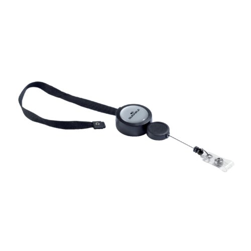 Textielkoord Durable 8229 Met Afrolmechanisme 90Cm Zwart durable kopen in de aanbieding