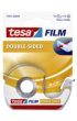 Tape tesafilm® dubbelzijdig 12mmx7,5m transparant met dispenser