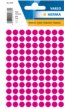 Etiket HERMA 1836 rond 8mm roze 540 etiketten