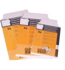 Envelop CleverPack karton A5 176x250mm wit pak à 5 stuks